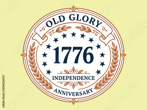 Old Glory 1776 independence anniversary
