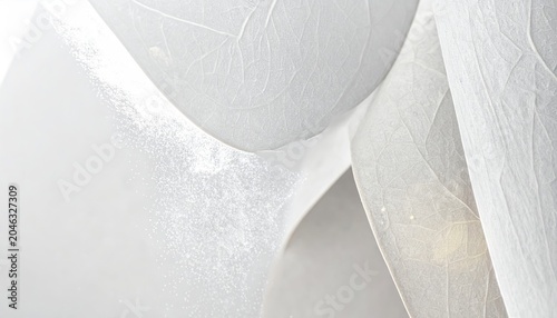 Abstract White Texture Background with Soft Light and Shadows.