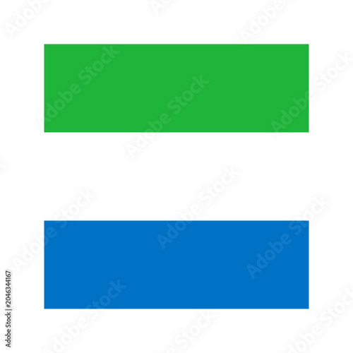 Sierra Leone Square Flag Icon High Quality National Flag Isolated on Transparent Background