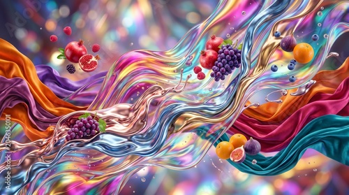abstract background with colorful bubbles