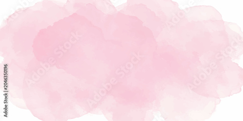 Tableau sur toile A watercolor backdrop of pink rose flower petals with water drops creates a vint
