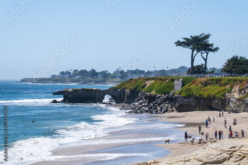 Santa Cruz, California coastline in May