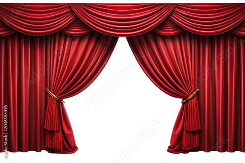 cartain isolated on white background png ai generated 