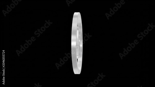 White registered trademark symbol on black background.