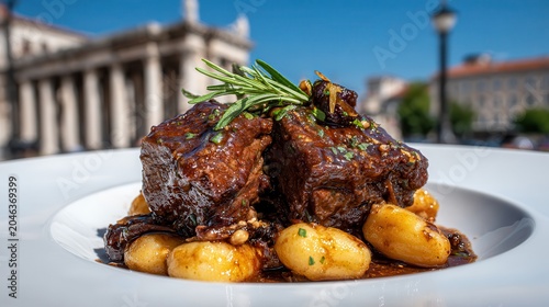 Tender beef paticada with gnocchi in Split