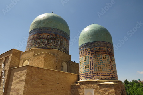 Shah-i-Zinda Ensemble. (Period since 11th to 19th centuries). World Heritage. Historic city of Samarkand. Uzbekistan.