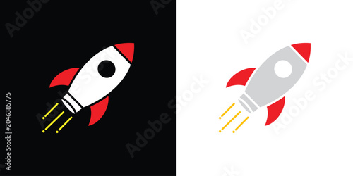 Photos Business growth rocket launche vector icon_Startup growth,  Success growth & Inn