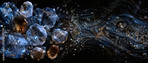 Ingredient Bioavailability Optimization Visualization With Crystalline To Nanoscale Particle Transformation in Luxury Biotechnology Laboratory Environment
