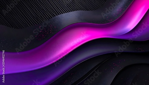 Abstract purple and pink light wave patterns.