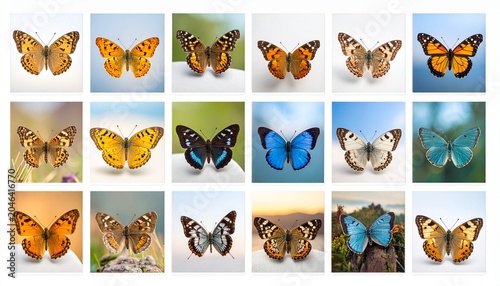 Colorful Butterfly Species Collection and Nature Gallery