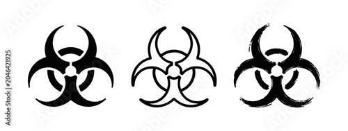 Cuadro en lienzo Toxic Symbol icon set