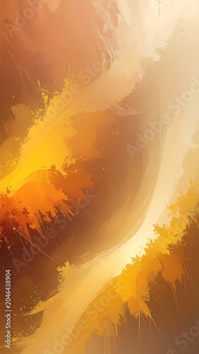 Golden sunburst rays through dense fog.