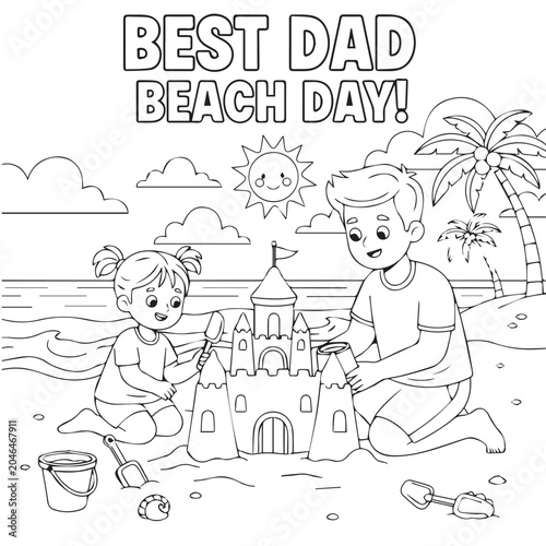 Father's Day Coloring Pages for Kids