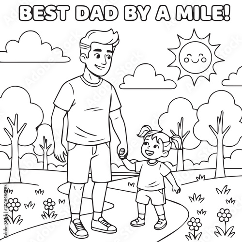 Father's Day Coloring Pages for Kids