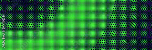 Foto Green bitmap pixel background with gradient pattern effect and 8bit art