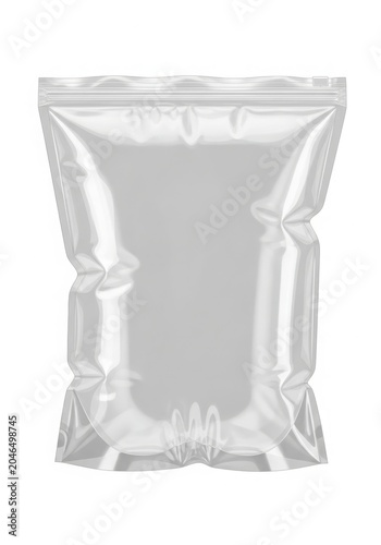 a clear plastic bag with a zipper seal and carrying handles