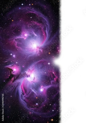 vibrant cosmic nebula with glowing stars and interstellar dust clouds