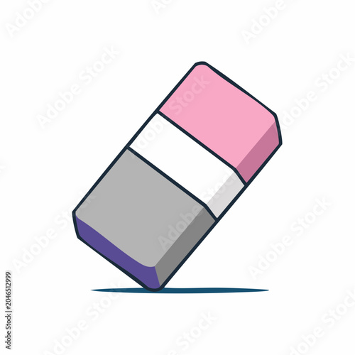 Pink and Gray Eraser Icon