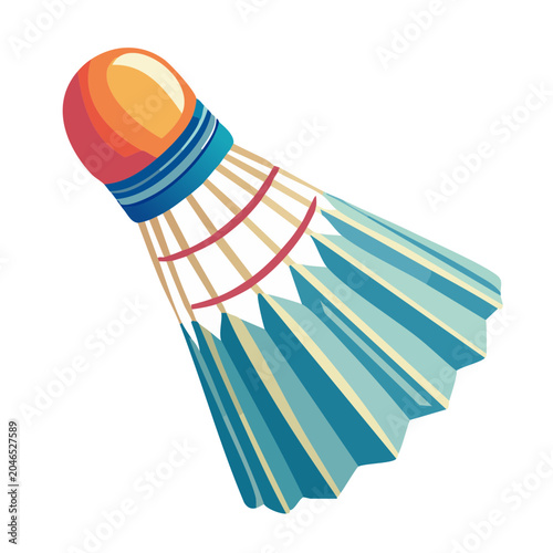 Badminton shuttlecock illustration