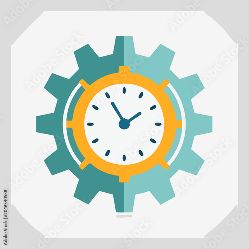 Clock Gear Icon