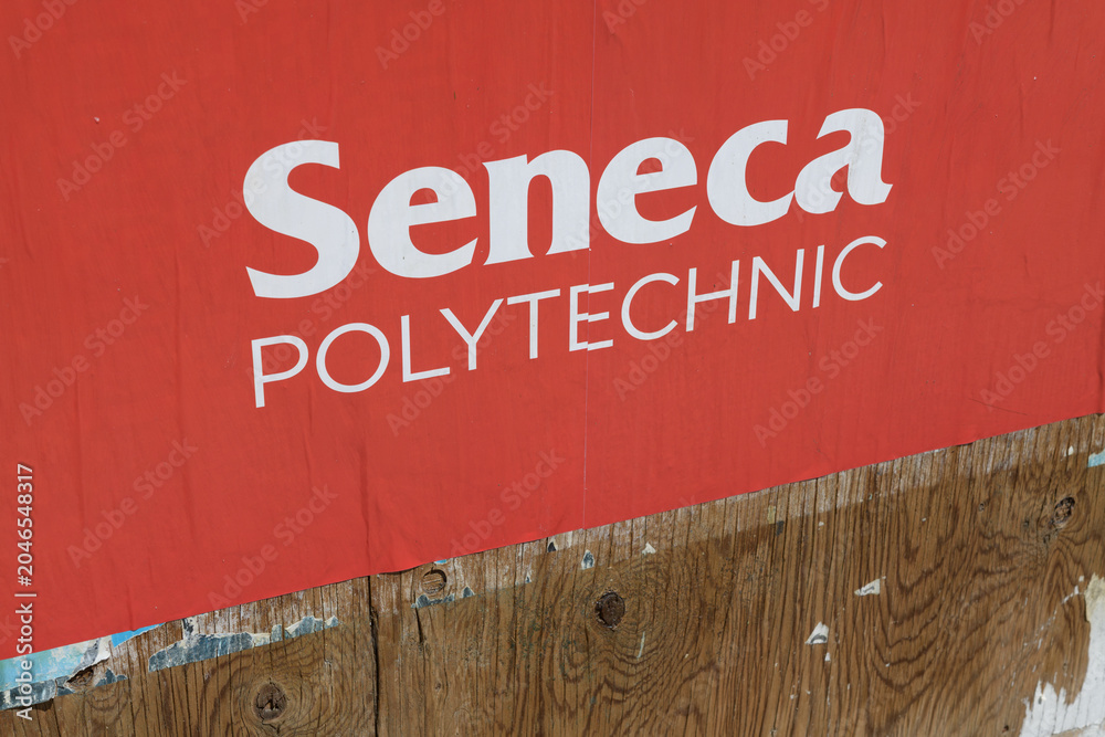 Obraz premium Seneca Polytechnic street poster in Toronto