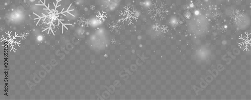 Canvas Print Heavy snow drifts across empty fields, forming smooth white waves