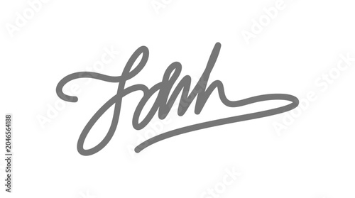 Schilderij op canvas Elegant handwritten signature, unique personal autograph, artistic custom callig