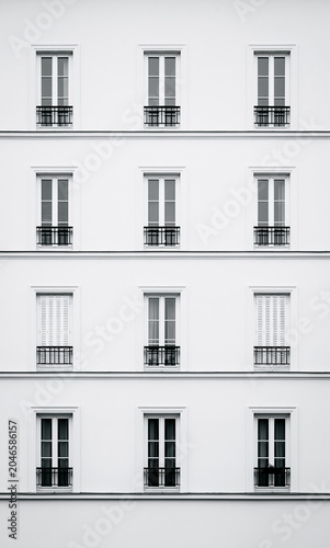 apartment buildings of Paris