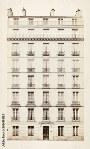 apartment buildings of Paris