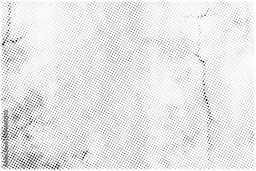 Abstract Minimalist Dot halftone Pattern Background with Scattered Black Dots on White Seamless Texture