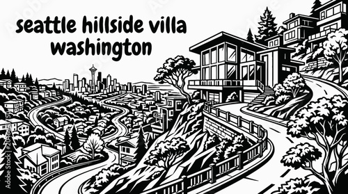 Fotografía seattle hillside american villa luxury residence architecture estate residential