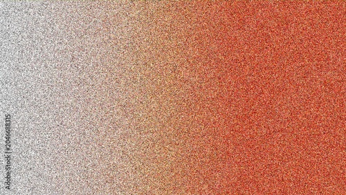 Abstract background with a gradient transition from white to orange and red granular texture