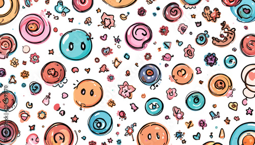 seamless pattern with abstract lines