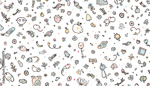 seamless pattern with abstract lines
