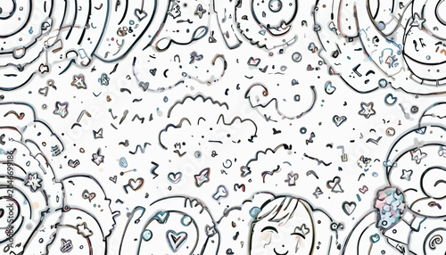 seamless pattern with abstract lines