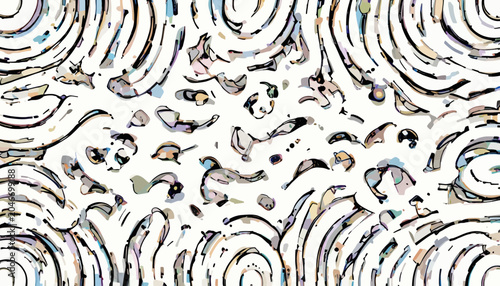 seamless pattern with abstract lines