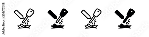 Photos Fire starter icon set