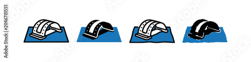 Quadro su tela Hole puncher icon set