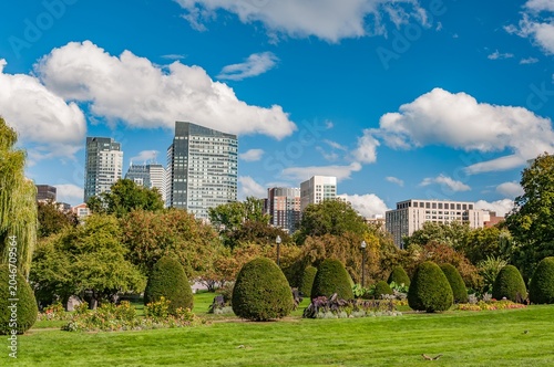 Boston Commons Gardens on a Fall Day, Massachusetts