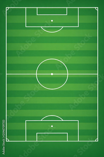 Soccer Field Diagram with Player Positions and Goal Area