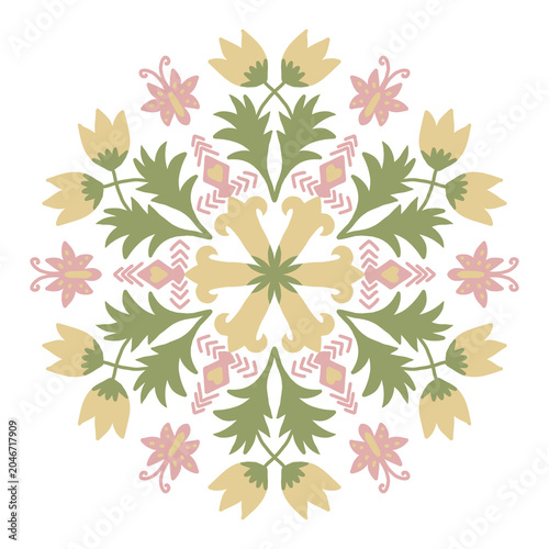 illustration of an abstract floral background