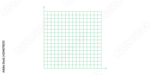 Grid Paper. Cartesian Coordinate System in Mathematics.