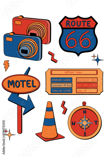 retro radio set