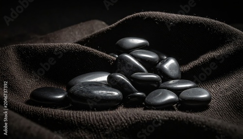 Polished Hematite Stones with Metallic Grey Luster and Smooth Finish