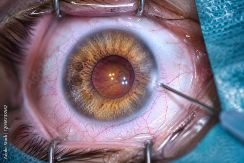 Retinal Microsurgery Close-Up — Ophthalmologist Performing Vitrectomy Procedure