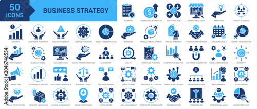 Photos Business Strategy icon set