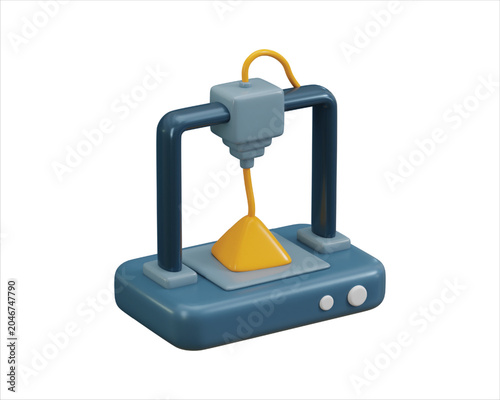 3d printer icon 3d render