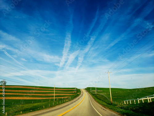Holmes County, Ohio Landscape in Spring