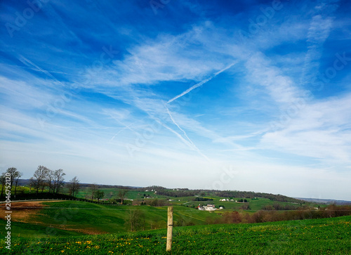 Holmes County, Ohio Landscape in Spring