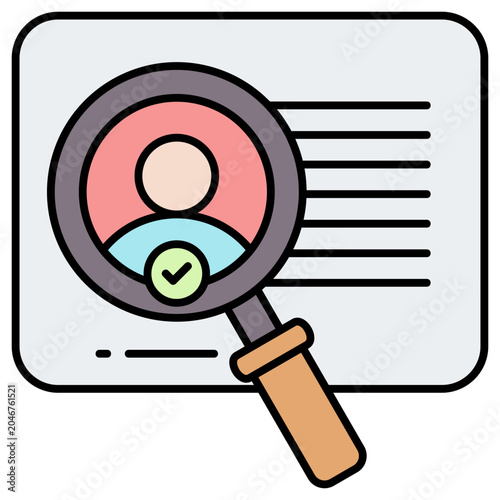 Slika na platnu Identify Icon